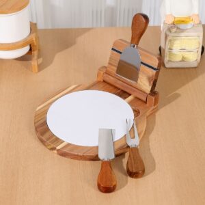 Set de cuchillos para queso con base cerámica