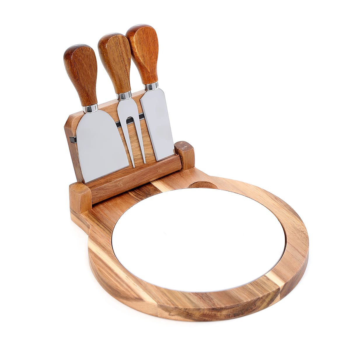 Set de cuchillos para queso con base cerámica