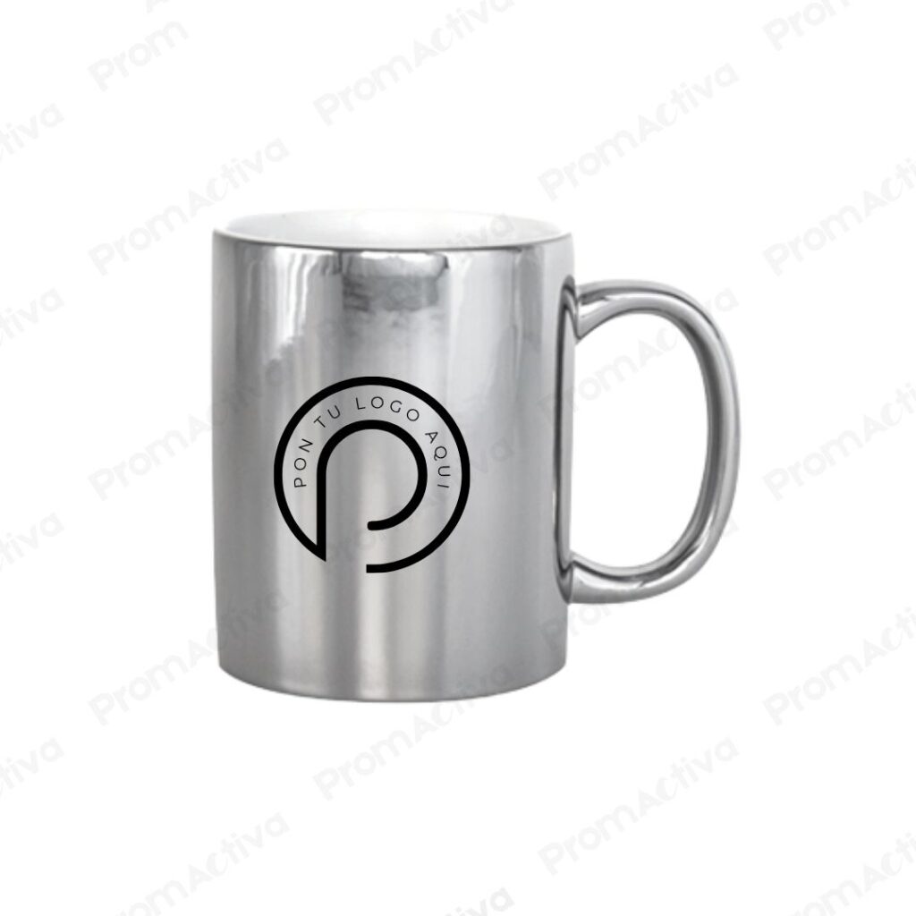 Jarro Plateado 11 oz Personalizado para Regalos Corporativos