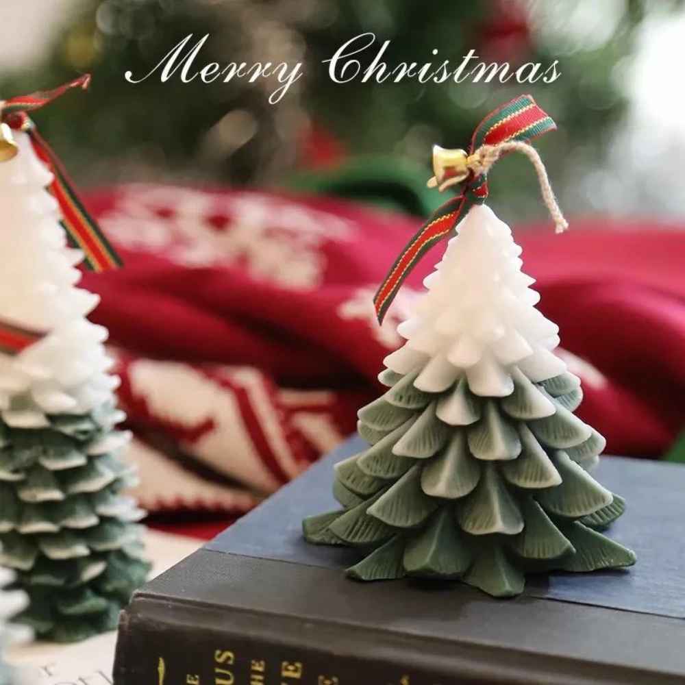 Vela aromática árbol de Navidad bicolor