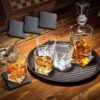 Set Whisky Premium con Ajedrez en Caja de Madera