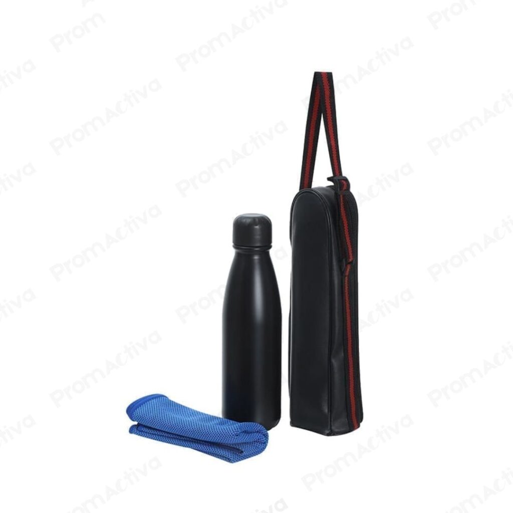 Botella Deportiva 600ml Acero Inoxidable con Estuche