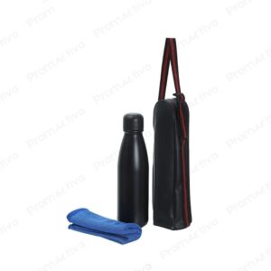 Botella Deportiva 600ml Acero Inoxidable con Estuche