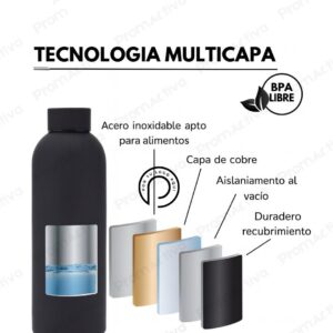 Botella Térmica 500 ml Acero Inoxidable Personalizada