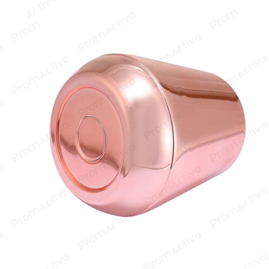 Tumbler metálico brilloso 280ml doble pared para regalos