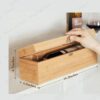 Caja de vino en bamboo con accesorios premium