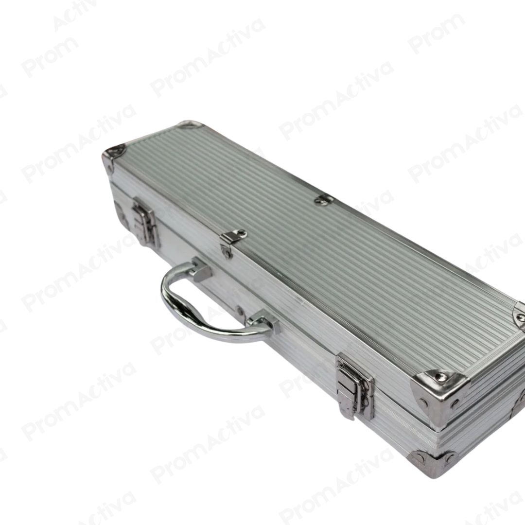 Set parrillero en estuche de aluminio premium