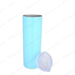 Termo celeste 20oz de acero inoxidable con tapa hermética