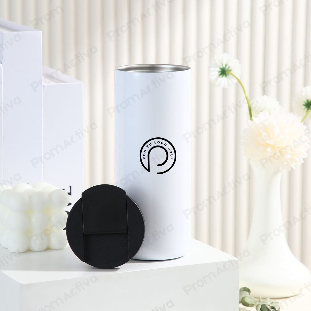 Termo Acero Inoxidable Blanco 500ml | Doble Capa