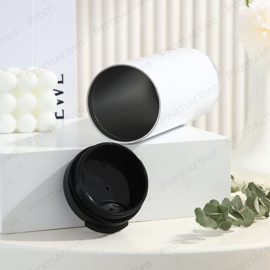 Termo Acero Inoxidable Blanco 500ml | Doble Capa